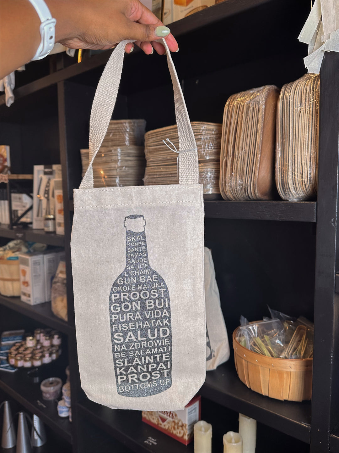 Cheers! Single Wine Totes