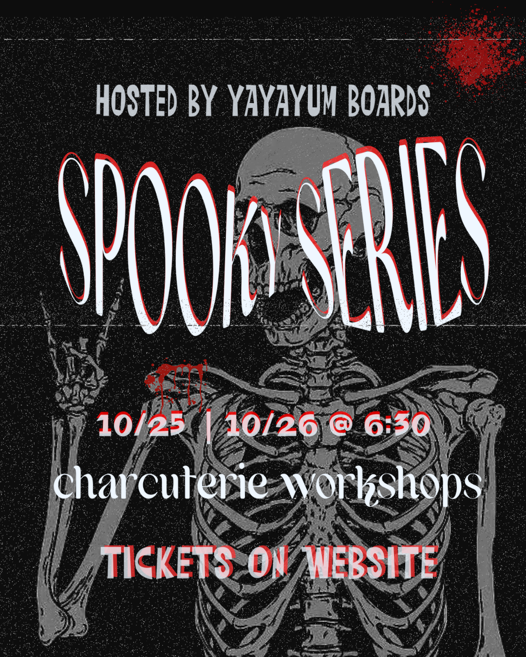Spooky Series | In Store Charcuterie Workshop | 10/26/2023