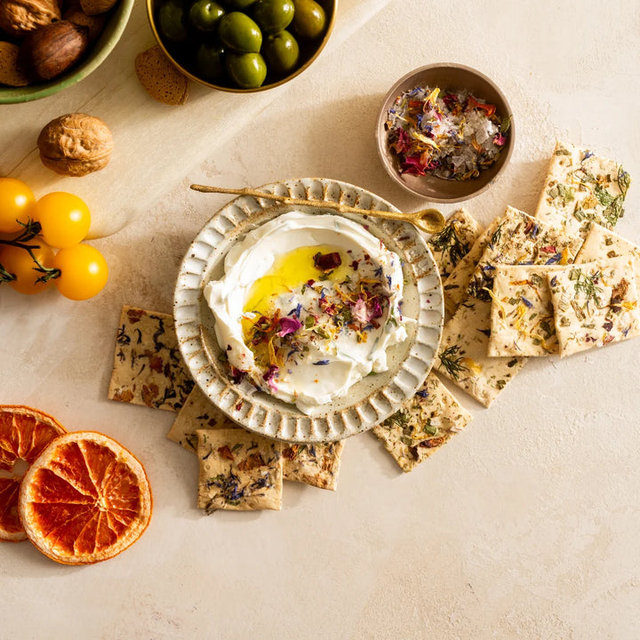 Flouwer Co Floral Crackers, Rosemary Dill + Chive
