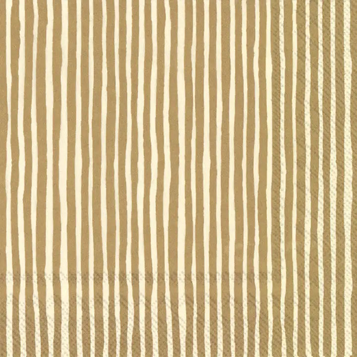 Paper Cocktail Napkin 20 Ct Varvunraita Gold