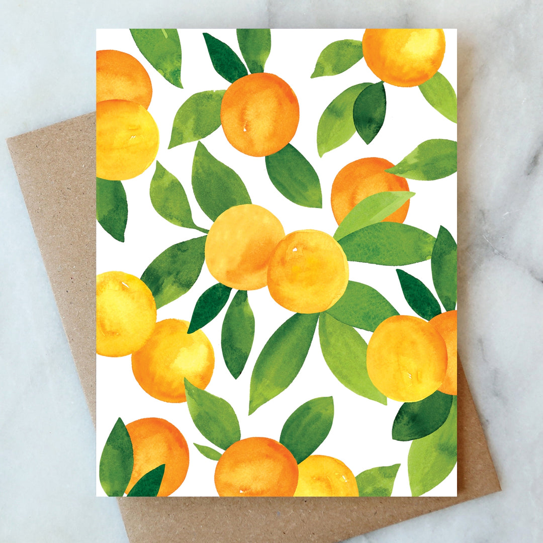 oranges card - blank