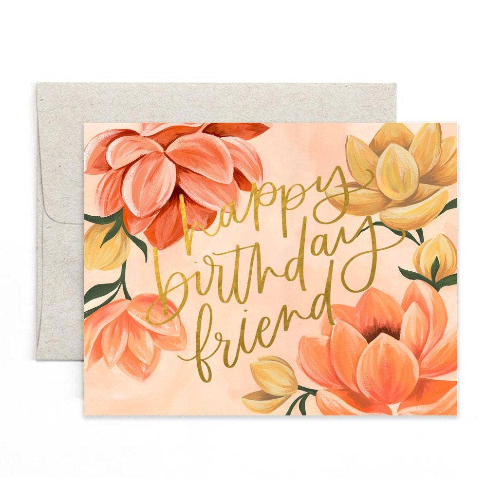 flower birthday card